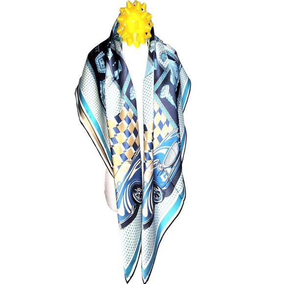 NEW Genuine 100% Mulberry Silk Double Sided Scarf 42"x42" Square Shawl 5802 - Picture 8 of 10